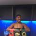 Anthony Joshua with his belts