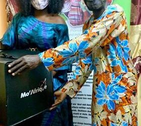 Mo’Afrique Boss Donates Special Face Masks To The Deaf