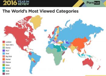 The global porn habits of 2016.