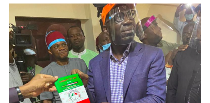 BREAKING: Godwin Obaseki Arrives PDP Secteriat For Screening