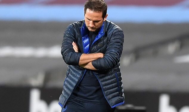 Lampard Rages At His Squad After Conceding 90th Minute Goal Against West Ham