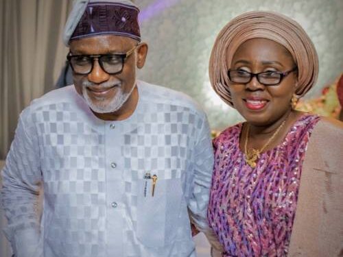 Governor Akeredolu’s Wife & Her Security Aides Test Positive For COVID-19