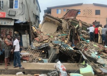 BREAKING: Three-storey Building Collapses In Lagos, Several Dead