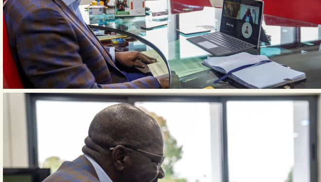 Obaseki Holds Zoom Meeting With Buhari, Says “I’m The President’s Son”