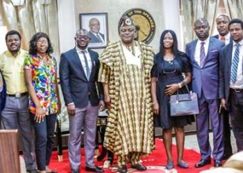 Speaker Obasa’s Law School Colleagues Pay Solidarity Visit To Him