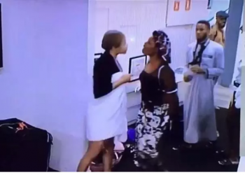 “She should be disqualified like Tacha” – Fans react as Nengi pushes Kaisha during fight (Video)