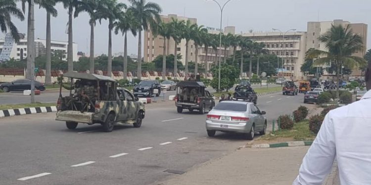 Soldiers, Police,DSS disrupt #RevolutionNow Protest, arrest members [PHOTOS]