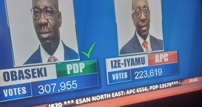 INEC Declares Obaseki Winner Of Edo Governorship Election 2020