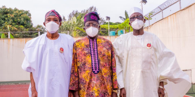 Tinubu, Aregbesola, Police Minister, Paramilitary Chiefs Meet In Lagos/ Pictures