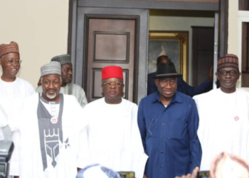APC Governors Swoop On Jonathan Ahead Of 2023 Elections