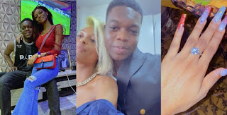 “Best Christmas Ever” – Adeherself Engaged To Comedian Cute Abiola (Photos)