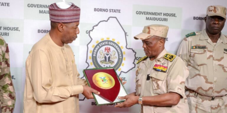 Governor Zulum Receives Cameroonian Military Commander