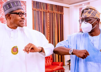 Governor Sanwo-Olu meets Buhari in Aso Rock (Photos)