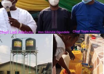LADI ADEBUTU COMMISSIONS WATER PROJECT DONATED BY TOYIN AMUZU FOUNDATION IN IJEUN