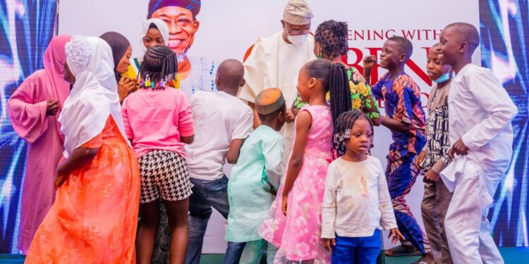 For Our Children’s Sake, Let’s Stop War Mongering – Aregbesola;  Launches OmoOgbeni Educational Foundation