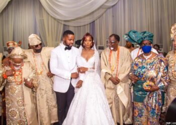 Parade of Stars as Osibajo, Jonathan, Badaru, Bagudu, Babangida, Dimeji Bankole, Peter Obi, Top Nigerian politicians Storm OGD Daughter’s Wedding (Photos)