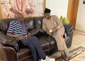 Gbenga Daniel, Tinubu in close door meeting(PHOTOS)