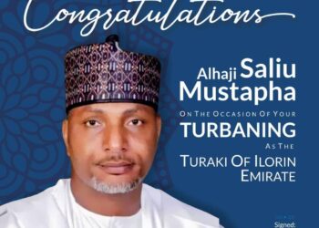 Turaki Of Ilorin:Senator Tokunbo Afikuyomi Greets Mustapha On Turbaning