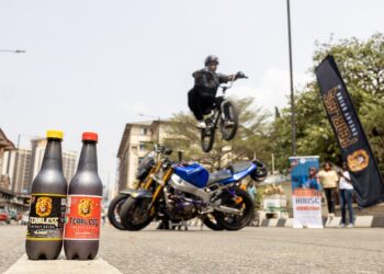 FEARLESS ENERGY DRINK POWERS PILLIONS HANGOUT WITH BIKERZ IN LAGOS