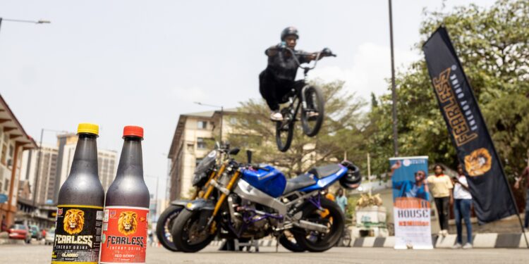 FEARLESS ENERGY DRINK POWERS PILLIONS HANGOUT WITH BIKERZ IN LAGOS