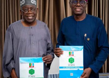 JUBILATION AS SANWO-OLU PICKS APC GOVERNORSHIP FORMS