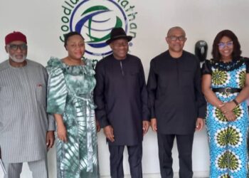 2023: Peter Obi visits Jonathan ahead of election campaign