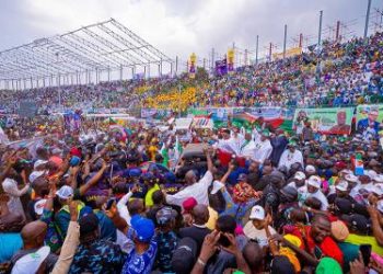 MASSIVE TURN OUT FOR APC PRESIDENTIAL RALLY IN LAGOS