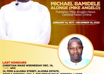 SDNON Loses Member, Michael Alonge… Burial Rites Commences