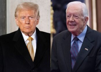Donald Trump reacts to Jimmy Carter's death