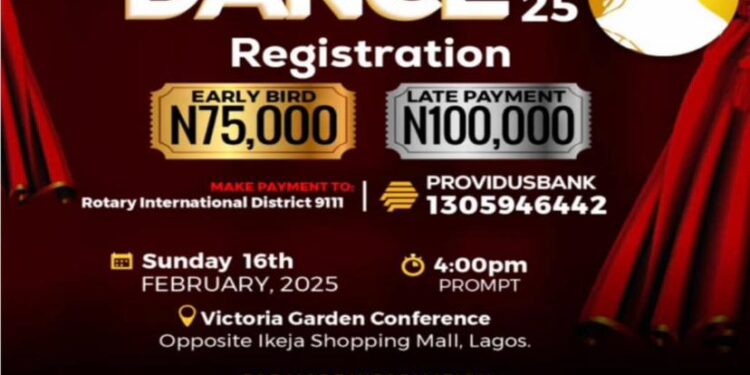 2025 Rotary Foundation Dinner and Dance takes Centre Stage in Lagos