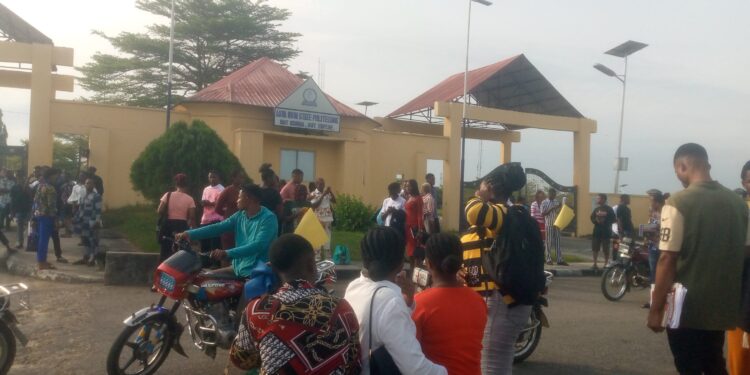 Akwa Ibom Polytechnic students protest, police brutality, insecurity, extortion