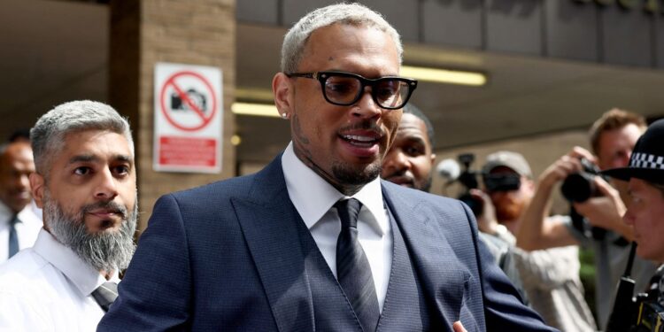 Chris Brown denies UK assault