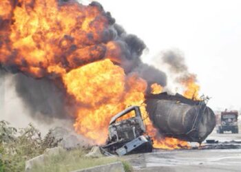 Oyo tanker crash fire