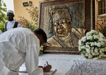 Senator Daniel Mourns Awujale