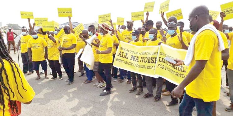 Lagos coastal road protest