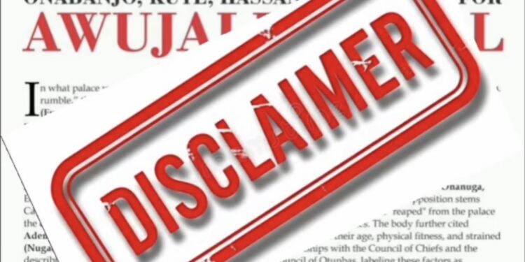 City People Magazine Disowns Fake Report on Awujale Stool, Distances Itself from “The Ijebu City People”