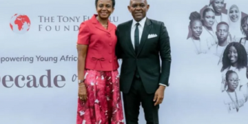 UBA Debunks Viral Divorce Rumours About Tony Elumelu, Warns of Legal Action