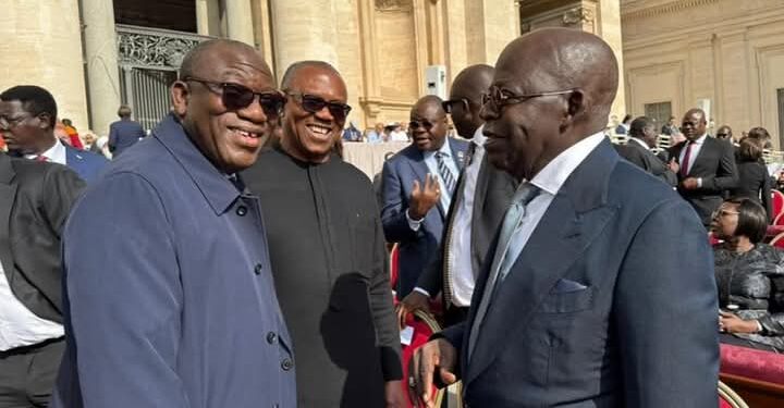 Fayemi Persuades Obi to Shake Hands with Tinubu at Vatican: The Untold Story